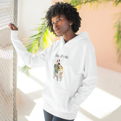 Stay with me Three-Panel Fleece Hoodie